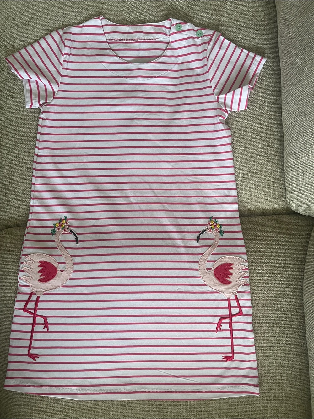 Size 6Y striped girls dress